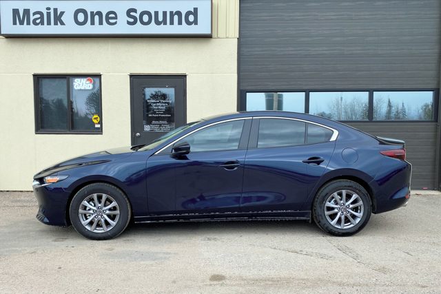 2020 Mazda3 with professional window tint in North Bay